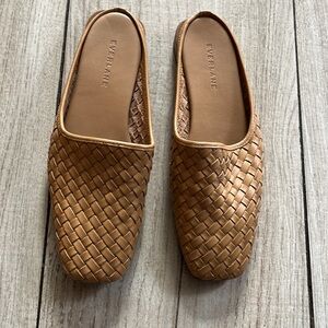Everlane The Woven Leather Mule - Tan Color - Size 6
